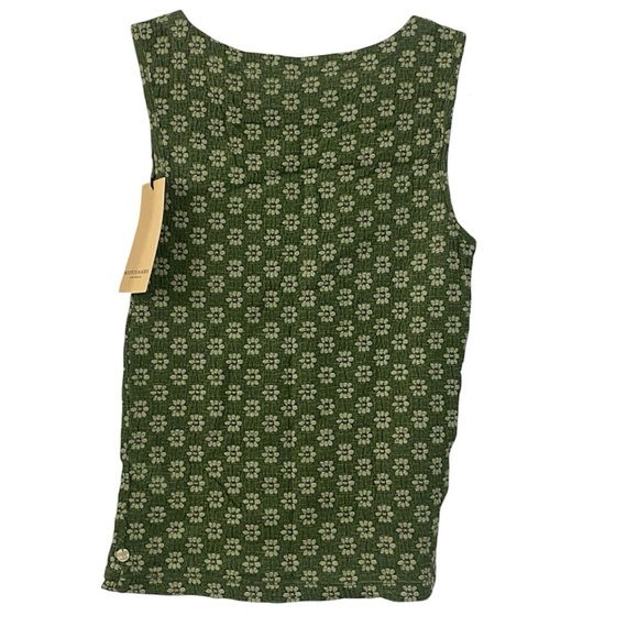 NEW!! Scotch & Soda Embroidered Textured Cotton Blend Tank Top - Picture 3 of 4